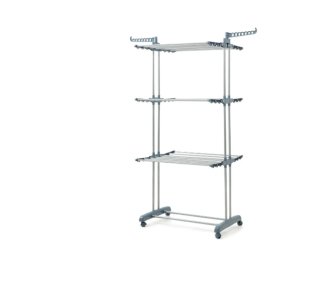 Tendedero Plegable Vertical Ruedas InnovaGoods