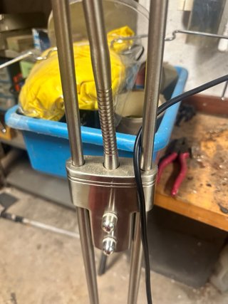 Lampada da terra vintage a 2 luci