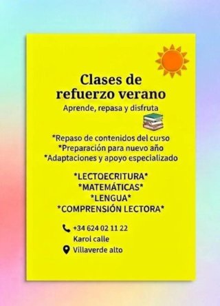 Clases de Refuerzo