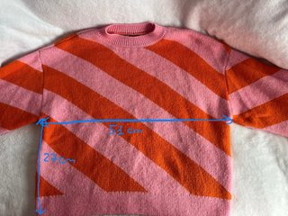 Jersey rayas naranja y rosa Mango
