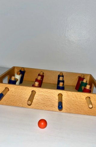 Mini Futbolín artesanía de Madera