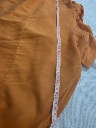 Vestido camisero naranja
