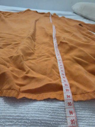 Vestido camisero naranja