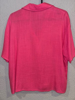 Camisa rosa manga corta