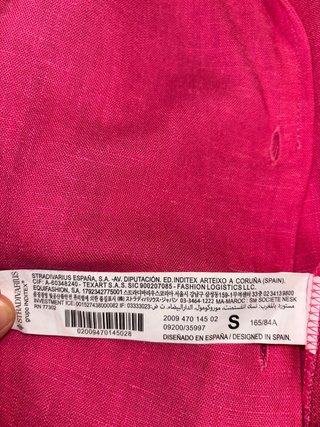 Camisa rosa manga corta