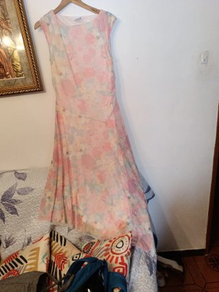 Vestido floral multicolor talla