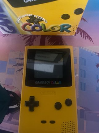 Nintendo Game Boy color pou pokemon blu e rosso.