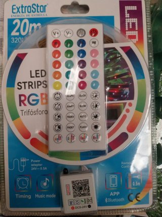 Tira LED RGB ExtraStar 20m 320LEDs