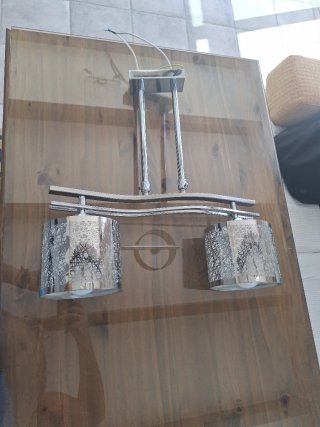 2 Lámparas colgantes salón/comedor moderna