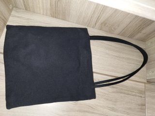 Borsa Pink Bag nera e rosa glitterata 30x28cm