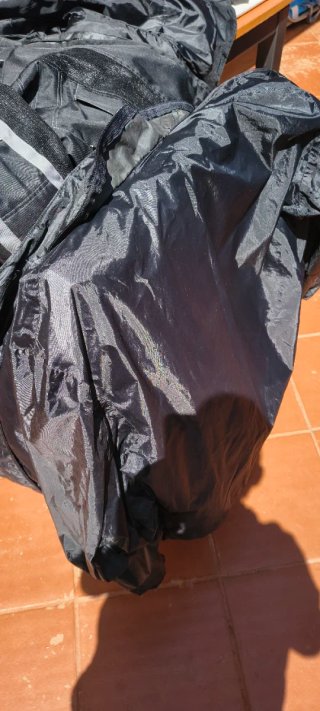 Chaqueta de Moto Negra y Gris