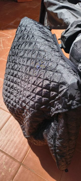 Chaqueta de Moto Negra y Gris