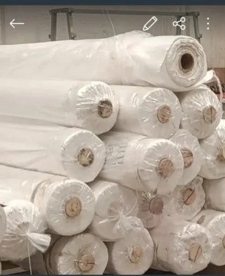Rollo tela algodón blanca 50m 280cm