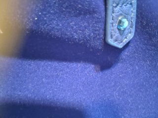 Bolso Swarovski Terciopelo Azul