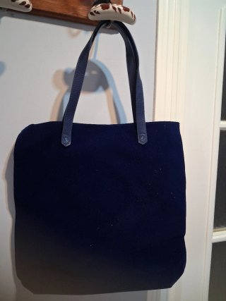 Bolso Swarovski Terciopelo Azul