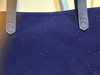 Bolso Swarovski Terciopelo Azul