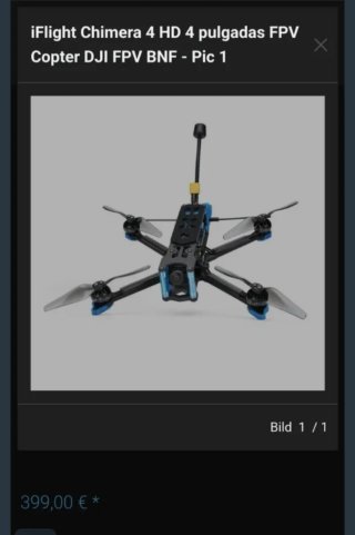 Iflight Dron FPV Digital Chimera 4 +Lipos