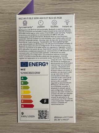 Bombilla Inteligente Wiz Colors RGB