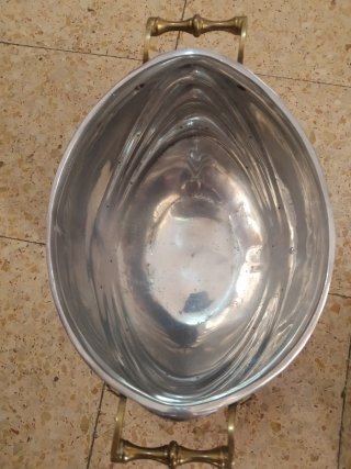 Cubeta champanera antigua metal