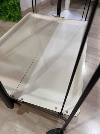 Carrito coctelera blanco
