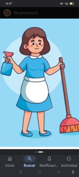 señora para limpieza del hogar