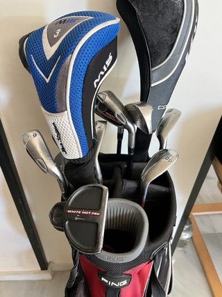 Bolsa de palos de golf PING roja