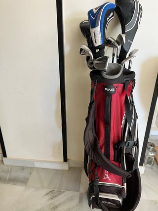 Bolsa de palos de golf PING roja