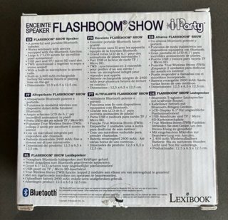 Altavoz Bluetooth Lexibook Flashboom Show