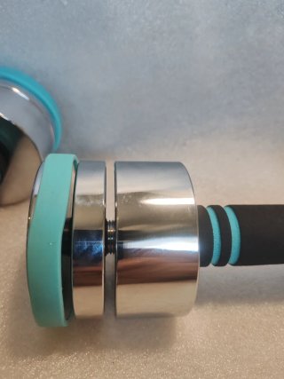 Coppia manubri acciaio cromato kg 5x2=10