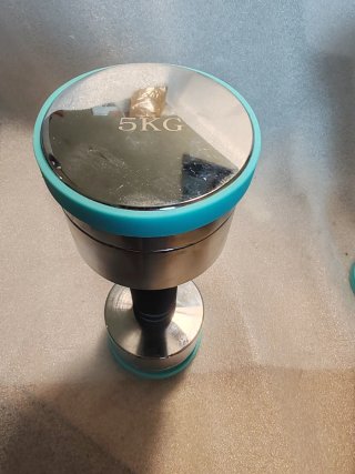 Coppia manubri acciaio cromato kg 5x2=10