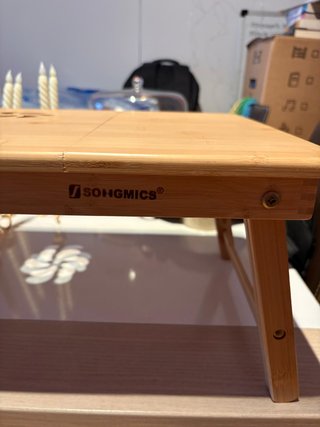 Escritorio Plegable Bambú SONGMICS