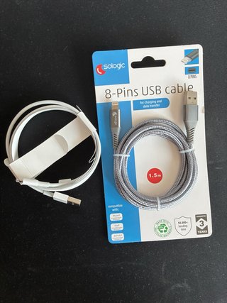 Cable USB Sologic 8 pines Lightning
