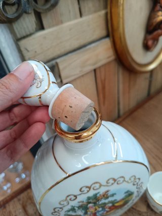 Juego de licor porcelana Santa Clara