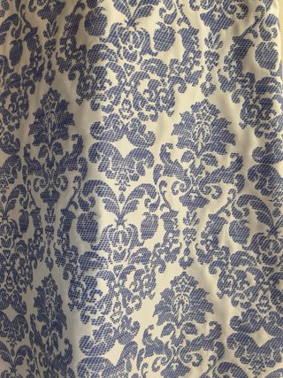 Vestido Benetton azul y blanco