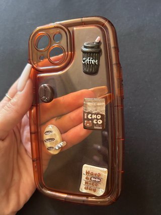 Funda iPhone 14 con adornos Kawaii