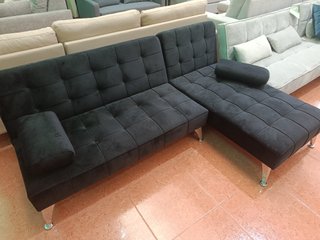 Sofá Cama Chaise Longue Negro