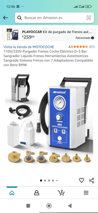 Purgador de frenos Mrcartool 110V/220V