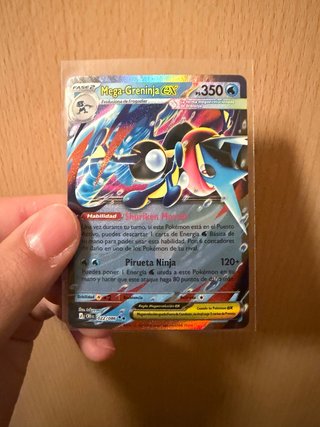 Carta Pokémon Mega-Greninja EX Caos Creciente