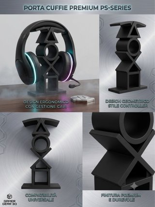 Supporto Cuffie Premium PS5, Xbox, Nintendo
