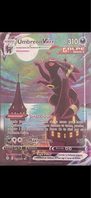 Carta Pokémon Umbreon VMAX 215/203