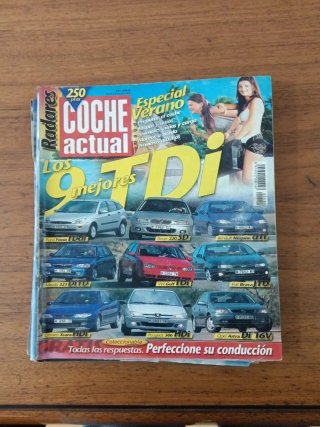 Vendo cinco revistas antiguas de Coche actual