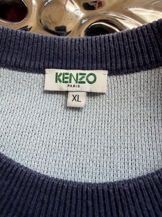 Sudadera Kenzo azul con parche