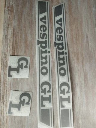 Adhesivos Vespino GL Plateados