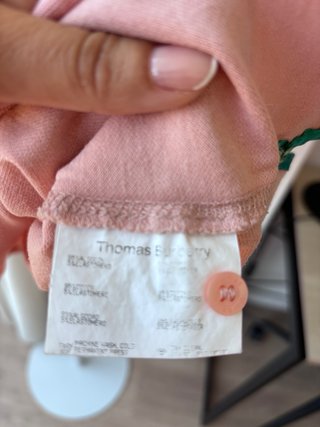 Polo Thomas Burberry Rosa Talla L