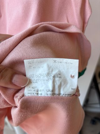 Polo Thomas Burberry Rosa Talla L
