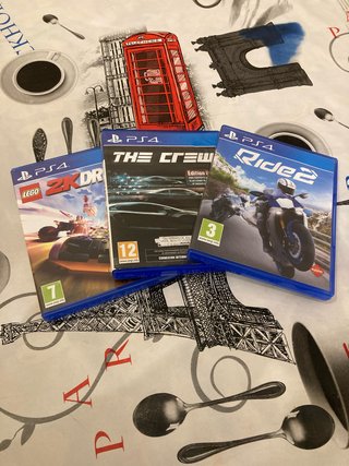 Videojuegos PS4: LEGO 2K Drive, The Crew, Ride 2
