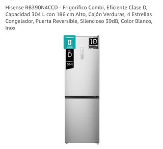 Frigorífico Hisense RB390N4CCD Inox