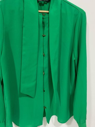 Camisa Zara Verde con Lazada