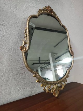 Espejo Vintage Dorado y Marrón