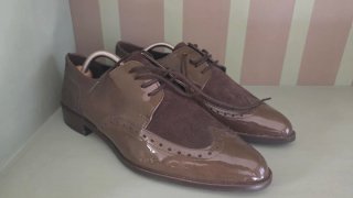 Zapatos elegantes mujer marrones/verdes